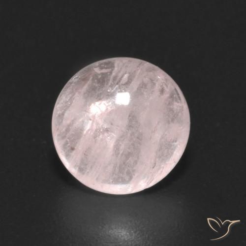 1.68ct طبيعي وردى فلامنجو مورغانيتي, دائري, شفاف