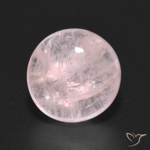 5.25ct طبيعي وردى مرجانى مورغانيتي, دائري, شفاف