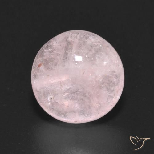2.90ct طبيعي وردى مرجانى مورغانيتي, دائري, شفاف