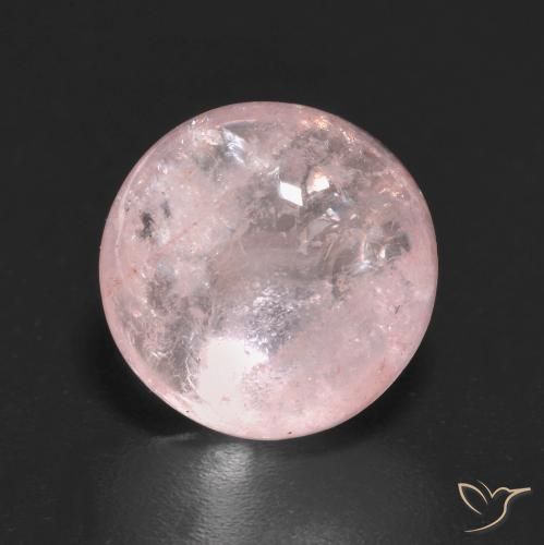 4.28ct طبيعي وردى مرجانى فاتح مورغانيتي, دائري, شفاف