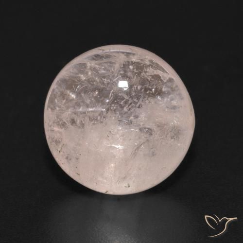 3.72ct طبيعي وردى فلامنجو مورغانيتي, دائري, شفاف