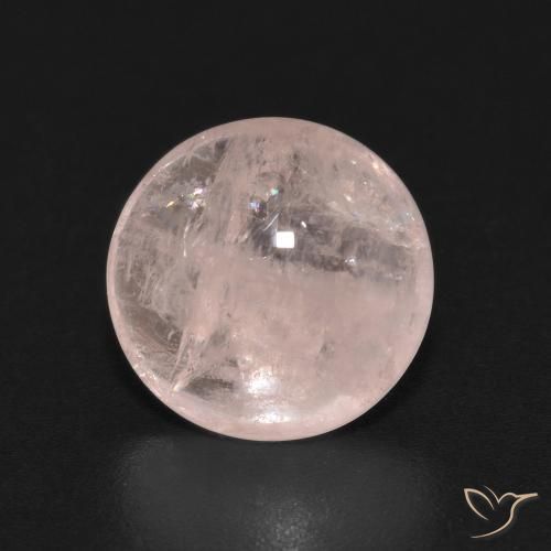 3.12ct طبيعي وردى فلامنجو مورغانيتي, دائري, شفاف