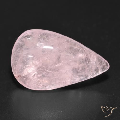 10.42ct طبيعي وردى فاتح-متوسط مورغانيتي, شكل الكمثرى, شفاف