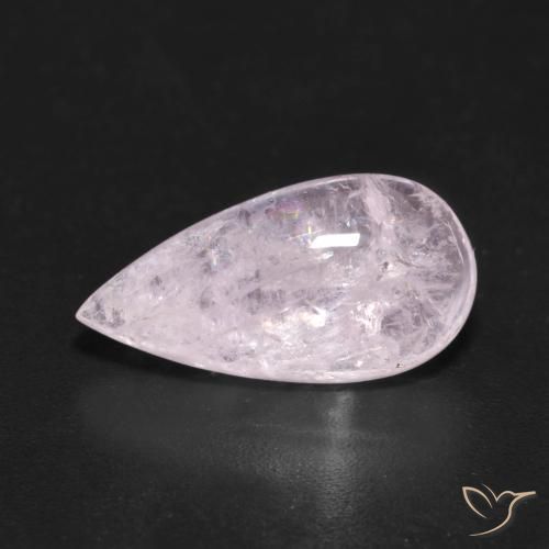 4.15ct طبيعي وردى زهرى مورغانيتي, شكل الكمثرى, شفاف