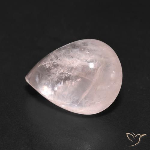 3.77ct طبيعي وردي فاتح مورغانيتي, شكل الكمثرى, شفاف