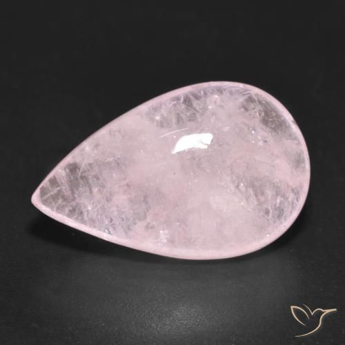 10.80ct طبيعي وردى زهرى مورغانيتي, شكل الكمثرى, نصف شفاف