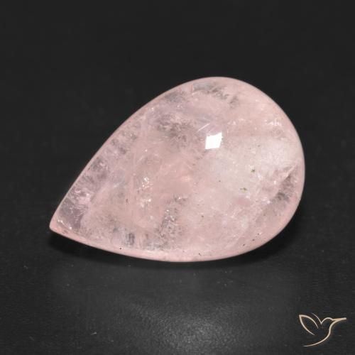 7.00ct طبيعي وردى متوسط مورغانيتي, شكل الكمثرى, نصف شفاف