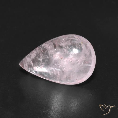 2.26ct طبيعي وردي فاتح مورغانيتي, شكل الكمثرى, شفاف