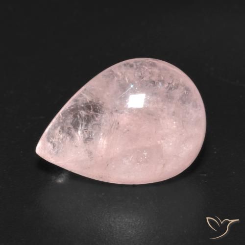 5.08ct طبيعي وردي فاتح مورغانيتي, شكل الكمثرى, شفاف