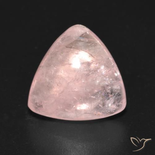 3.62ct طبيعي وردى متوسط مورغانيتي, مثلثى, شفاف