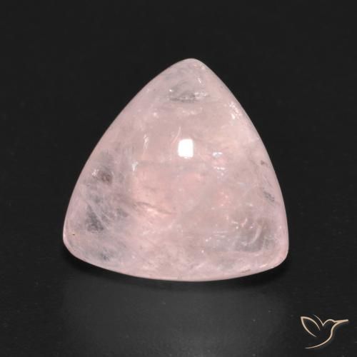 4.17ct طبيعي وردى مرجانى فاتح مورغانيتي, مثلثى, شفاف