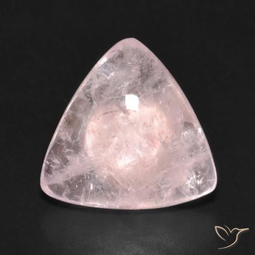 5.39ct طبيعي وردى فلامنجو مورغانيتي, مثلثى, شفاف