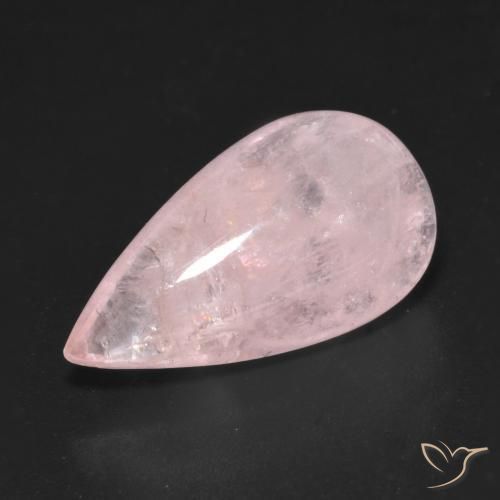 9.32ct طبيعي وردى زهرى مورغانيتي, شكل الكمثرى, شفاف