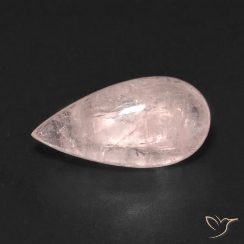 4.26ct طبيعي وردي فاتح مورغانيتي, شكل الكمثرى, شفاف