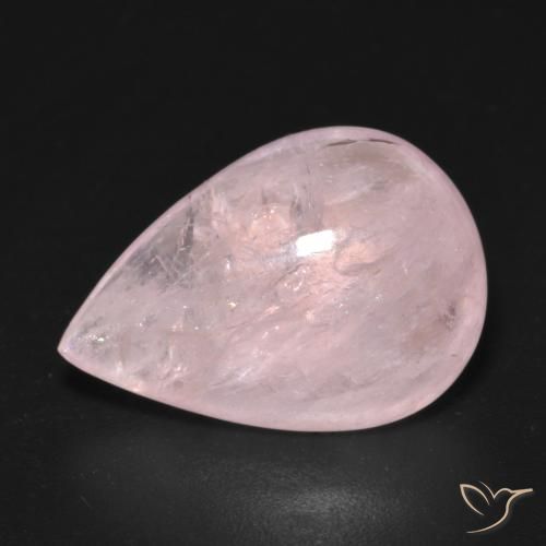 11.09ct طبيعي وردى فاتح-متوسط مورغانيتي, شكل الكمثرى, شفاف