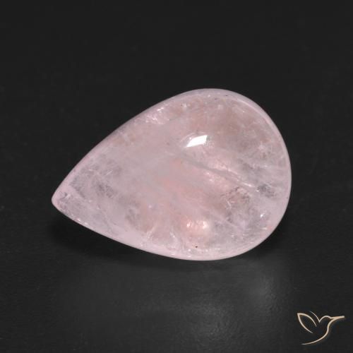 5.89ct طبيعي وردي فاتح مورغانيتي, شكل الكمثرى, شفاف