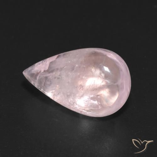 5.30ct طبيعي وردى زهرى مورغانيتي, شكل الكمثرى, شفاف