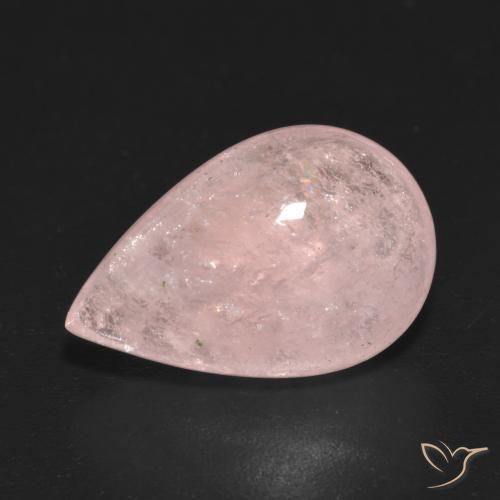 7.23ct طبيعي وردي فاتح مورغانيتي, شكل الكمثرى, شفاف
