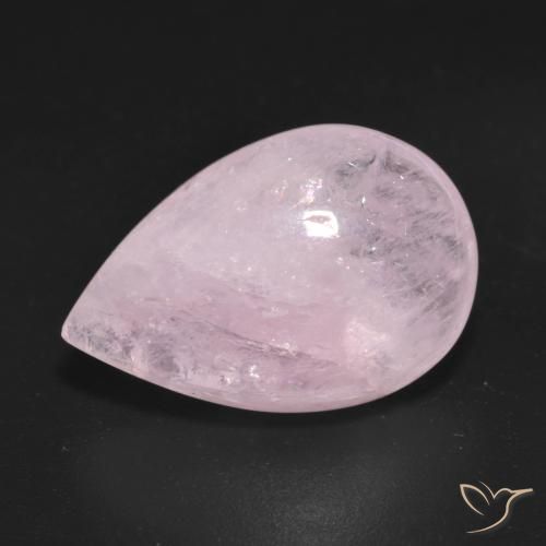 9.65ct طبيعي وردى العلكة مورغانيتي, شكل الكمثرى, شفاف