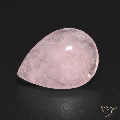 4.31ct طبيعي وردى خوخى فاتح مورغانيتي, شكل الكمثرى, شفاف