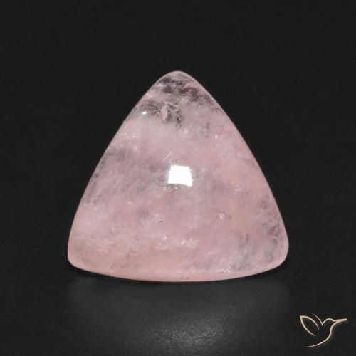 4.47ct طبيعي وردى حيوى مورغانيتي, مثلثى, نصف شفاف