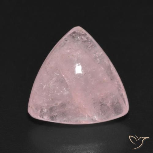 6.30ct طبيعي وردى متوسط مورغانيتي, مثلثى, نصف شفاف
