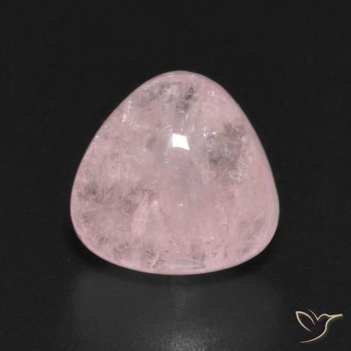 2.89ct طبيعي وردى حيوى مورغانيتي, مثلثى, شفاف
