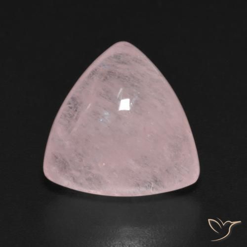 5.63ct طبيعي وردى زهرى فاتح مورغانيتي, مثلثى, شفاف