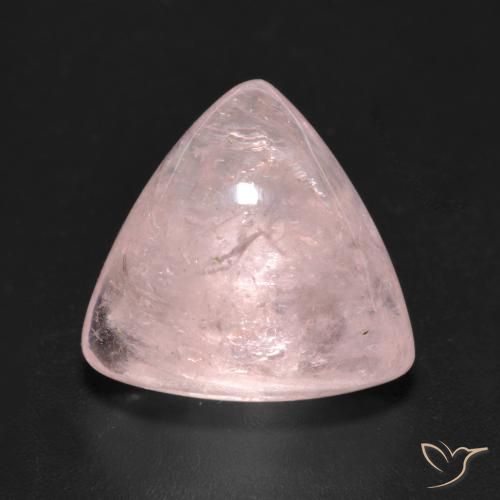 7.14ct طبيعي وردى زهرى مورغانيتي, مثلثى, شفاف