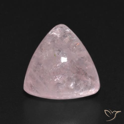 4.70ct طبيعي وردى زهرى مورغانيتي, مثلثى, شفاف