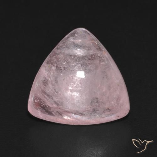 5.33ct طبيعي وردى مرجانى مورغانيتي, مثلثى, شفاف