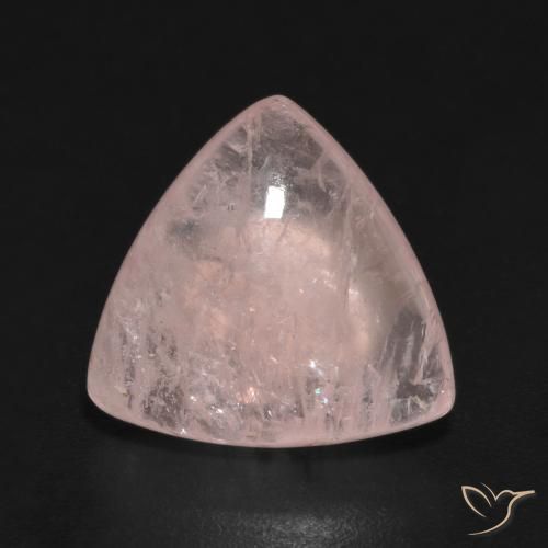 5.37ct طبيعي وردى مرجانى فاتح مورغانيتي, مثلثى, شفاف