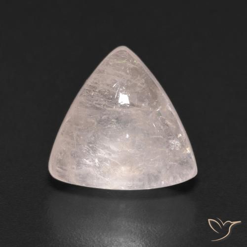 3.65ct طبيعي وردى فلامنجو مورغانيتي, مثلثى, شفاف