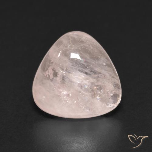 3.01ct طبيعي وردى فلامنجو مورغانيتي, مثلثى, شفاف