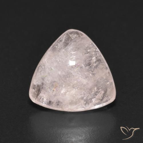 2.95ct طبيعي وردى فلامنجو مورغانيتي, مثلثى, شفاف