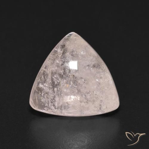 2.83ct طبيعي وردى فلامنجو مورغانيتي, مثلثى, شفاف