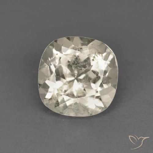 0.87ct طبيعي ذهبى فاتح مورغانيتي, وسادة, قليلا جدا