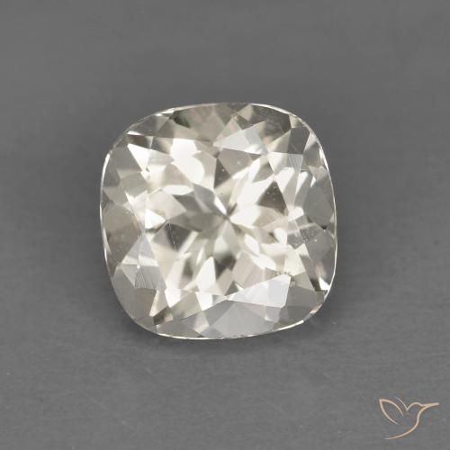 0.95ct طبيعي ذهبى فاتح مورغانيتي, وسادة, قليلا جدا