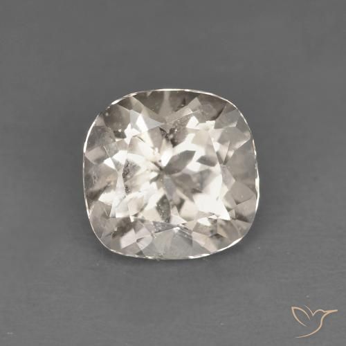 0.77ct طبيعي ذهبى فاتح مورغانيتي, وسادة, قليلا جدا