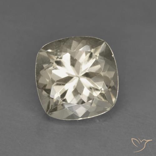 1.05ct طبيعي ذهبى فاتح مورغانيتي, وسادة, قليلا جدا