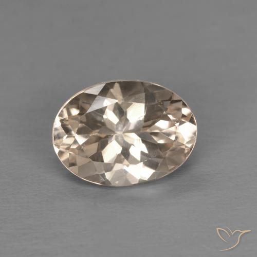 1.14ct طبيعي سالمون وردي مورغانيتي, بيضوي, VVS-VS