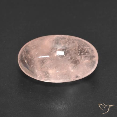 5.55ct طبيعي أحمر هندى مورغانيتي, بيضوي, نصف شفاف