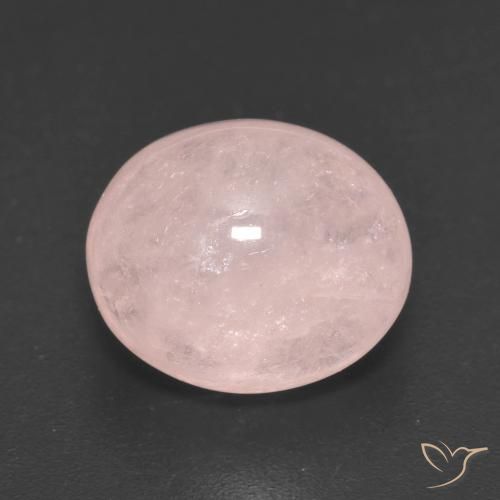 6.17ct طبيعي وردى مرجانى فاتح مورغانيتي, بيضوي, نصف شفاف