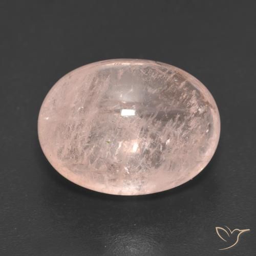 9.59ct طبيعي وردى متوسط مورغانيتي, بيضوي, نصف شفاف