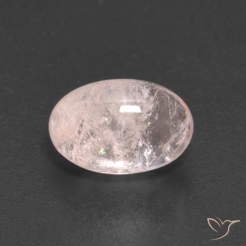 1.67ct طبيعي وردي فاتح مورغانيتي, بيضوي, شفاف