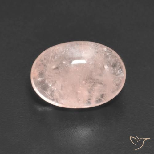 3.33ct طبيعي وردى زهرى مورغانيتي, بيضوي, شفاف