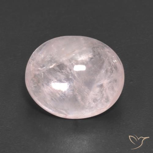 4.43ct طبيعي وردى فلامنجو مورغانيتي, بيضوي, شفاف