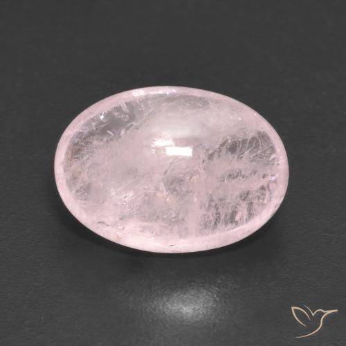 4.56ct طبيعي وردى مرجانى مورغانيتي, بيضوي, شفاف