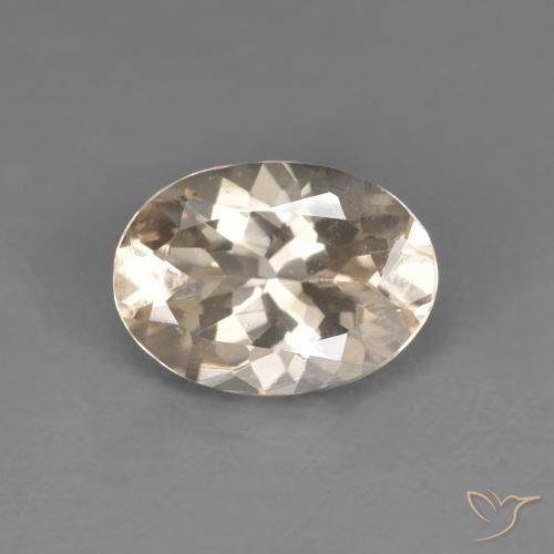 1.08ct طبيعي برتقالي فاتح مورغانيتي, بيضوي, VVS-VS