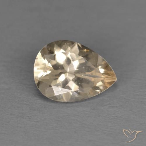 0.98ct طبيعي ذهب مورغانيتي, شكل الكمثرى, قليلا جدا
